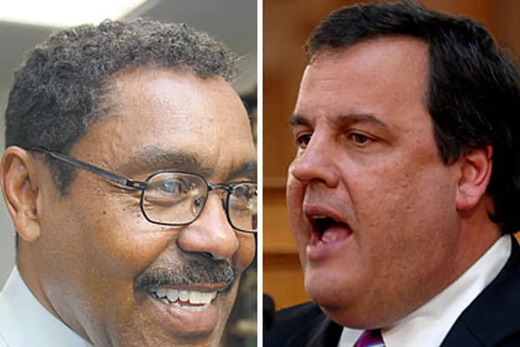 Gov. Chris Christie will soon get his first chance to start making over the state supreme court when Justice John Wallace (left) comes up for reappointment in May. (David M Warren / Staff Photographer)
