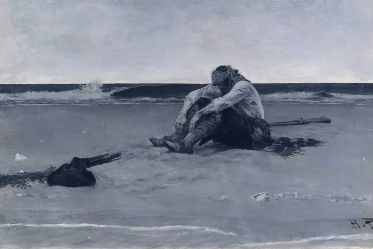 Marooned (1887) by Howard Pyle; from Buccaneers and Marooners of the Spanish Main, Harpers New Monthly, August-September 1887