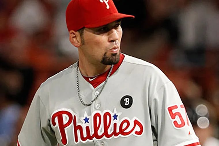 David Herndon posted a 0-1 record with a 4.70 ERA in five games for the Phillies in 2012. (Lynne Sladky/AP file photo)
