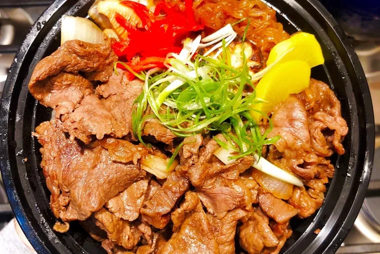 Sukiyaki is one of the many excellent traditional Japanese dishes on the menu for takeout at Royal Izakaya.