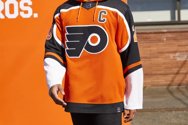 The Flyers will use a new reverse retro jersey for select games this season.