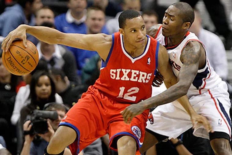 Evan Turner is averaging 6.8 points per game this year with the Sixers. (David Goldman / AP Photo)