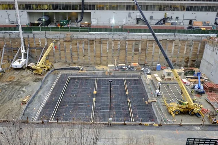 Excavation site of the new Comcast Innovation and Technology Center.