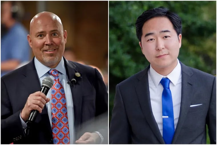 U.S. Rep. Tom MacArthur (left), a South Jersey Republican, and Democrat Andy Kim (right) are running in one of the most competitive U.S. House races in the country. They are competing in New Jersey's third district, split between Burlington and Ocean counties.