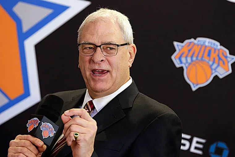 Knicks new team president Phil Jackson. (Richard Drew/AP)