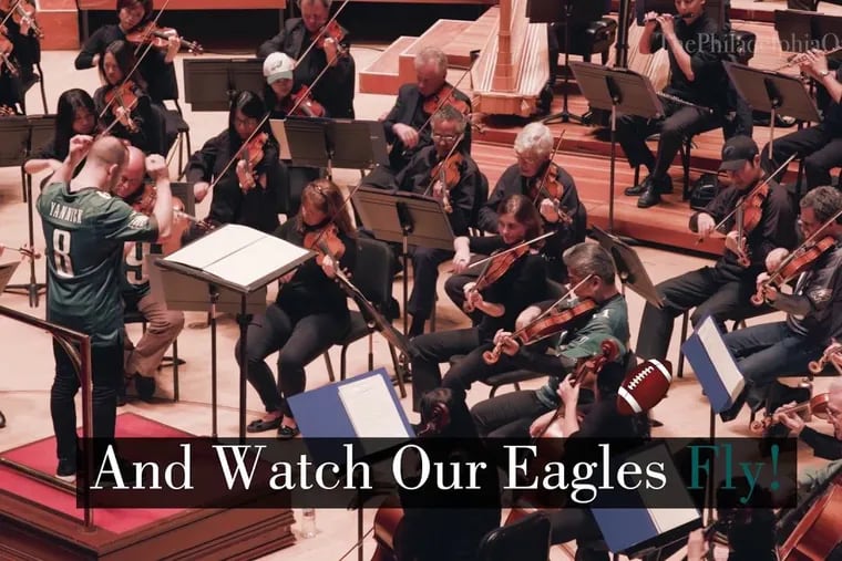 The Philadelphia Orchestra plays the Eagles fight song