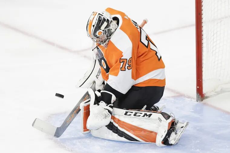 Carter Hart had the best stats of any Flyers goaltender in the preseason, but general manager Ron Hextall wants him to get some AHL seasoning.