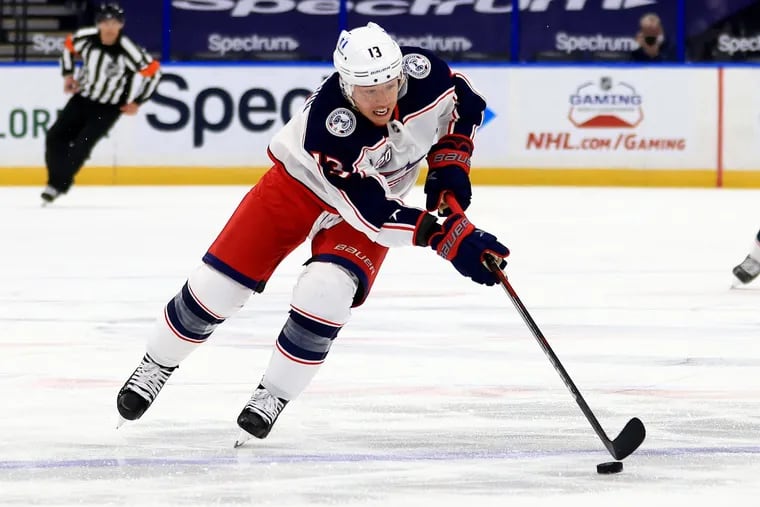 Cam Atkinson, formerly of the Columbus Blue Jackets, has six 20-plus-goal seasons in his ten-year career.