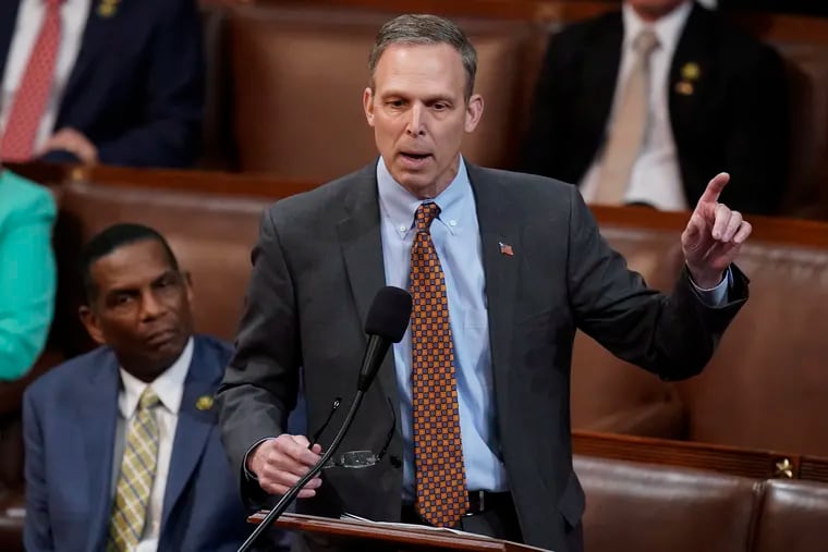 Rep. Scott Perry, R-Pa., speaks on the House floor in January, 2023.