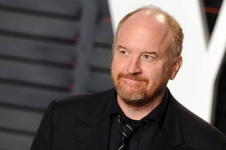 Louis C.K. arrives at the 2016 Vanity Fair Oscar Party on February 28, 2016, in Beverly Hills, Calif.
