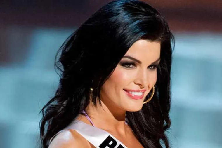 She's the former Miss Pennsylvania who gave up her title after claiming this year's Miss USA pageant was fixed.