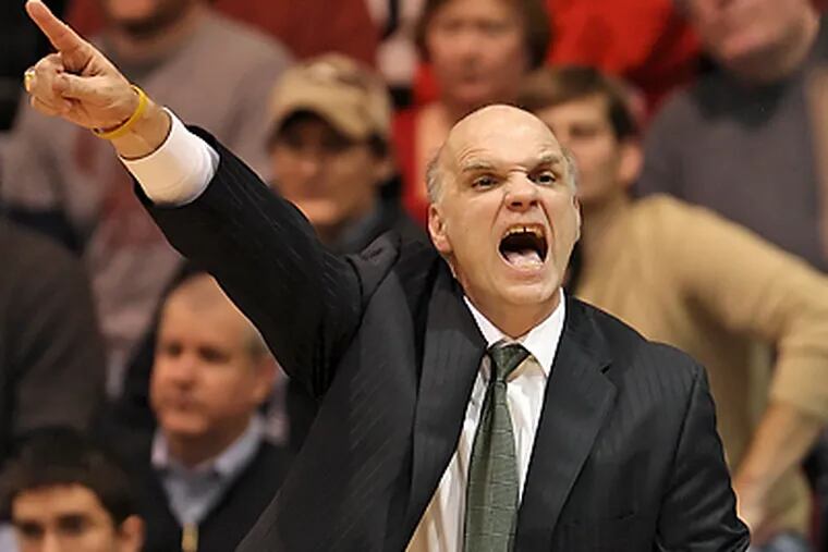Phil Martelli and the St. Joe's Hawks will open up their season at home against Western Kentucky. (Steven M. Falk / Staff Photographer)