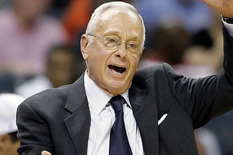 "I think they've got the pieces that they'll be fine," Larry Brown said of the 76ers. (Chuck Burton/AP)