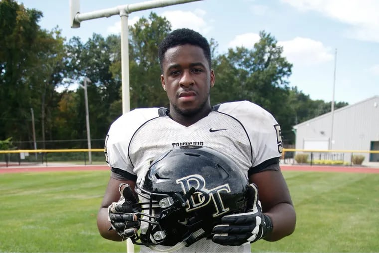 Alex Desire, a 6-foot-5, 290-pound tackle from Burlington Township, has scholarship offers from schools including Dartmouth and Columbia.