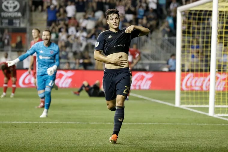 Anthony Fontana's performance against the Chicago Fire was his longest outing since his MLS debut at the start of the 2018 season. He capped it off with the Union's second goal of the game.