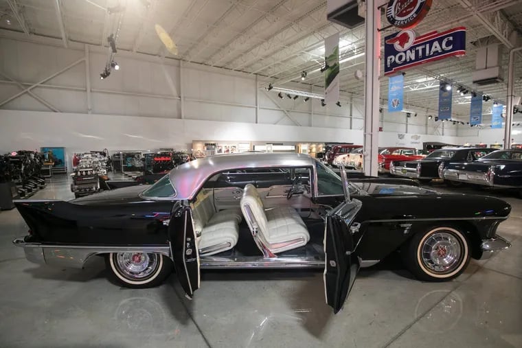 A 1957 Cadillac Eldorado Brougham sporting suicide doors is in the collection of the GM Heritage Center. (Mandi Wright/Detroit Free Press/TNS)