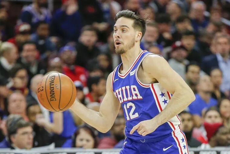 Sixers point guard T.J. McConnell.