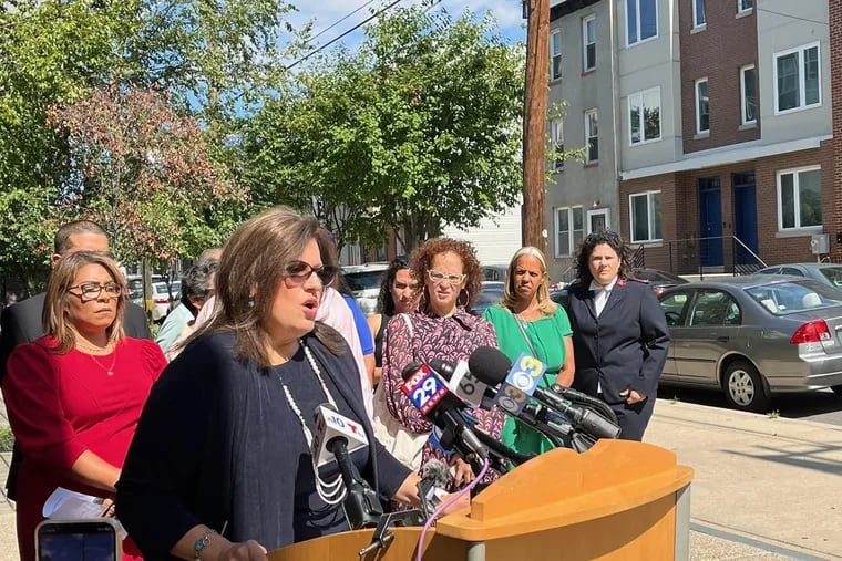 Nilda Ruiz, of APM (center) announced on September 21, 2022, that a coalition of over 40 community organizations — that first came together in 2017 to help victims of Hurricane Maria — was reactivating to serve the island's Hurricane Fiona victims.