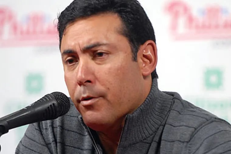 Phillies general manager Ruben Amaro Jr. met with the coaching staff yesterday in New York. (Ron Tarver / Staff file photo)