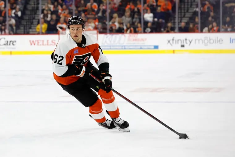 Olle Lycksell gets another chance to prove he belongs in the Flyers lineup.