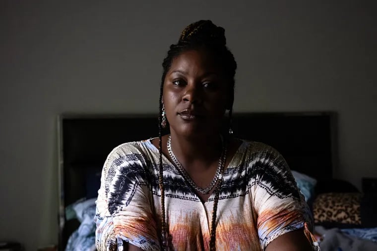 Tydricka Lewis in her Durham, N.C., home. Lewis was a recipient of Durham's guaranteed income pilot program.