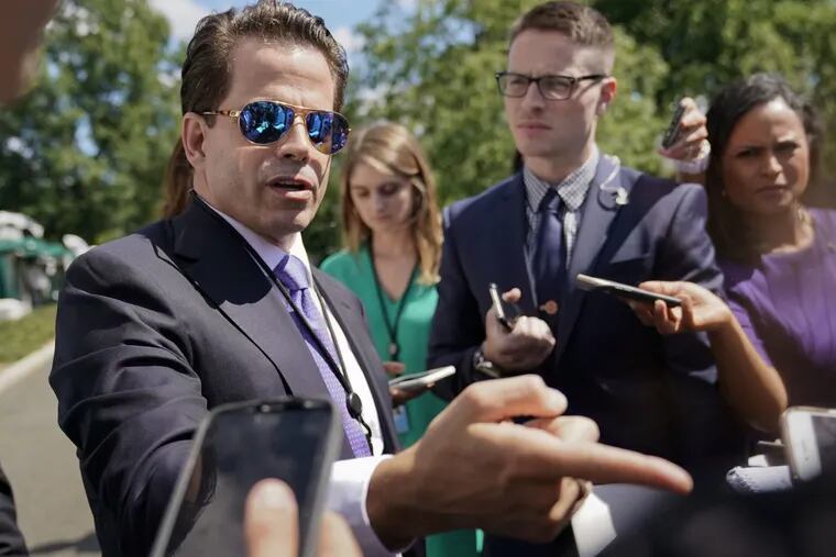 Anthony Scaramucci  at the White House.