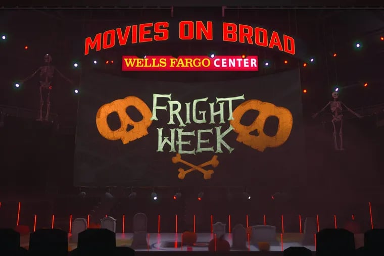 The Wells Fargo Center celebrates Halloween with socially distant movie screenings inside of its giant arena.