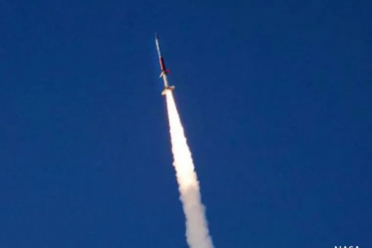 A 2012 rocket launch from NASA's Wallops facility on Virginia's Eastern Shore. (NASA photo)