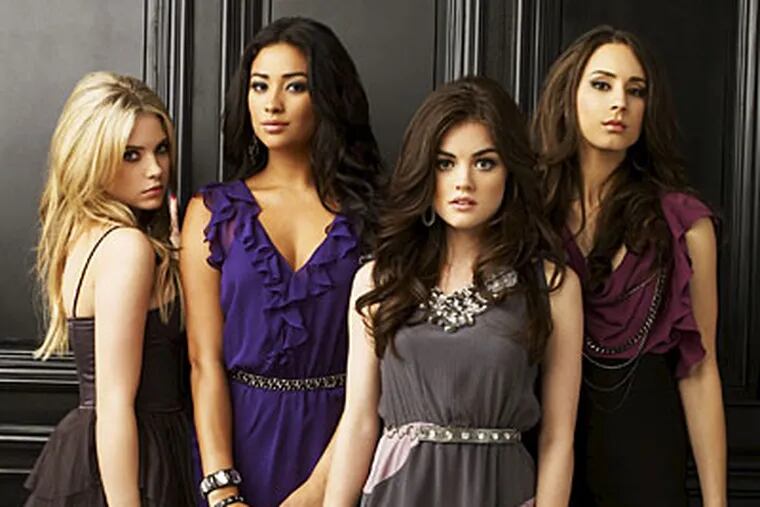 Ashley Benson (left), Shay Mitchell, Lucy Hale, and Troian Bellisario are four of the &quot;Pretty Little Liars.&quot;