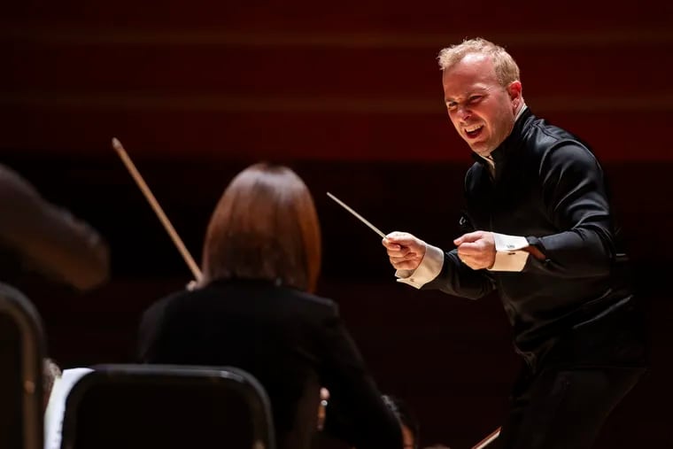 Yannick Nezet-Seguin conducts Staatskapelle Berlin in Verizon Hall, Dec. 3, 2023, for the first concert in the Kimmel Center's newly resurrected visiting orchestra series.