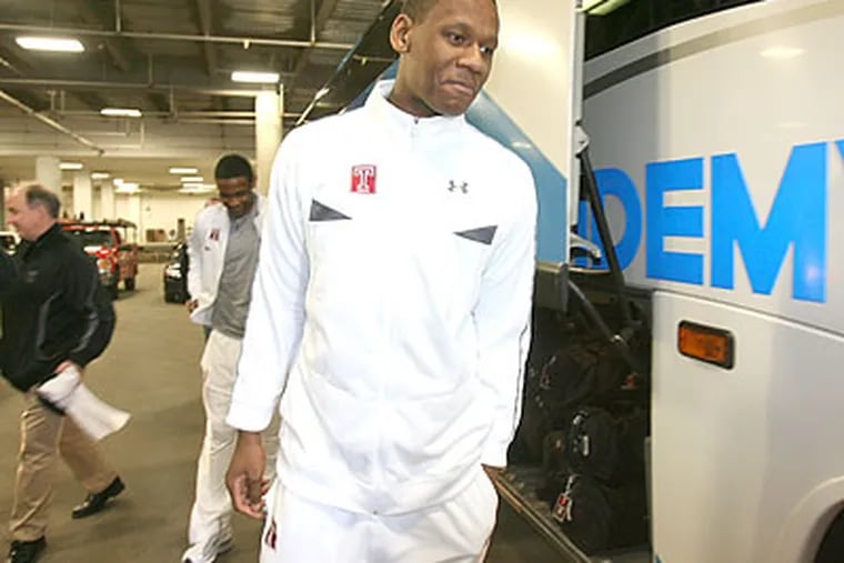 Former Temple star Lavoy Allen worked out for the 76ers over the weekend. (Charles Fox/Staff file photo)