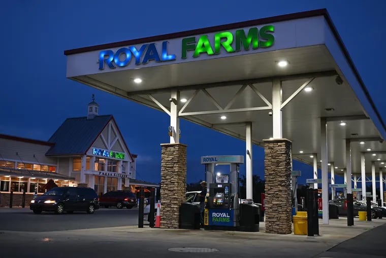 The Royal Farms gas station in Ridley Park, Delaware County.