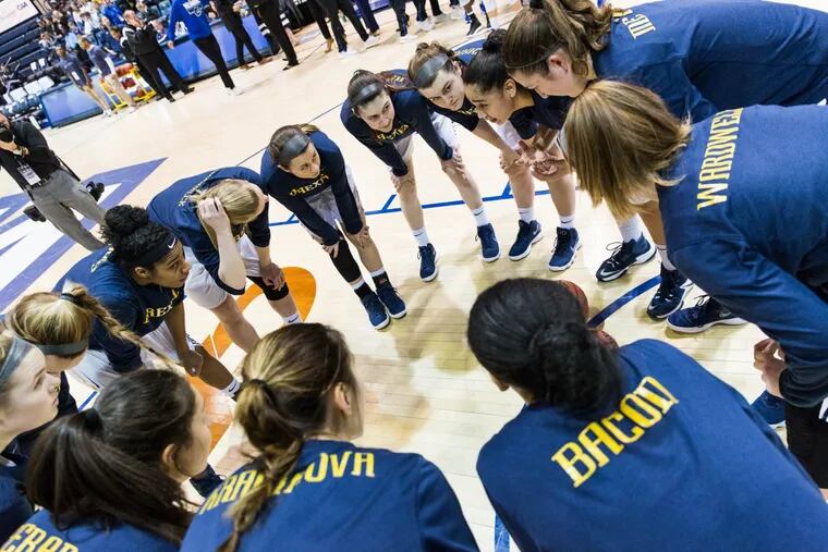 The Drexel women, shown here before Friday’s game against Delaware, are not expected to get an at-large NCAA bid after losing on Saturday.