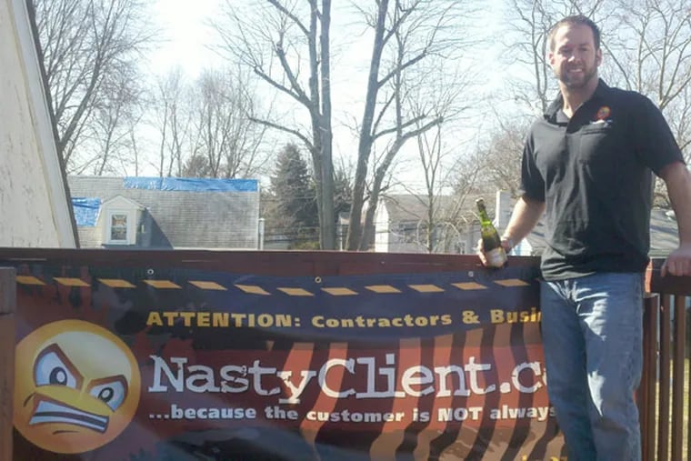 Matt Stachel, a landscaper and creator of NastyClient.org.