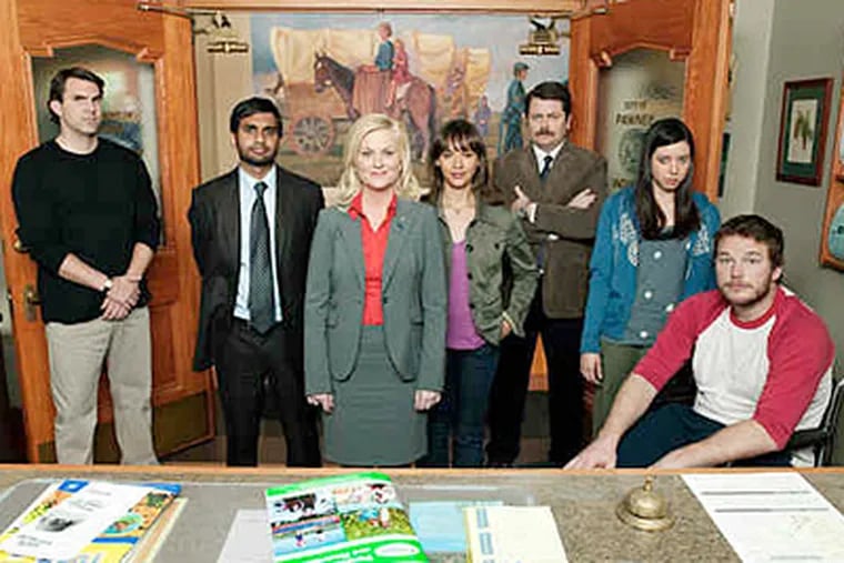 Amy Poehler (center) heads up &quot;Parks and Recreation&quot; on NBC.