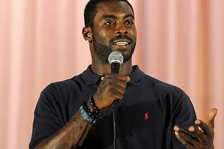 "Michael Vick: Finally Free," billed as the autobiography of the Eagles quarterback, is due out July 27. (Clem Murray/Staff file photo)