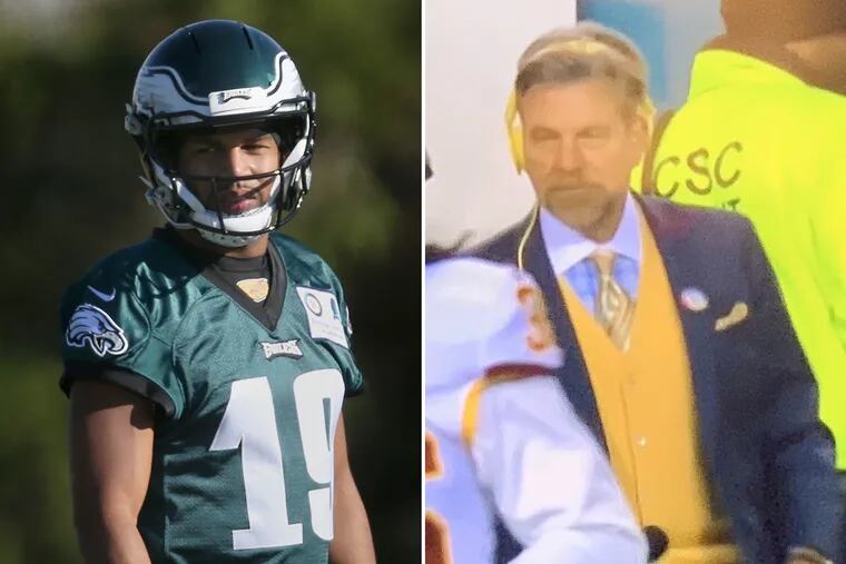 Eagles wide receiver Golden Tate mocked WIP host Howard Eskin's attire following Monday night's win against the Washington Redskins.