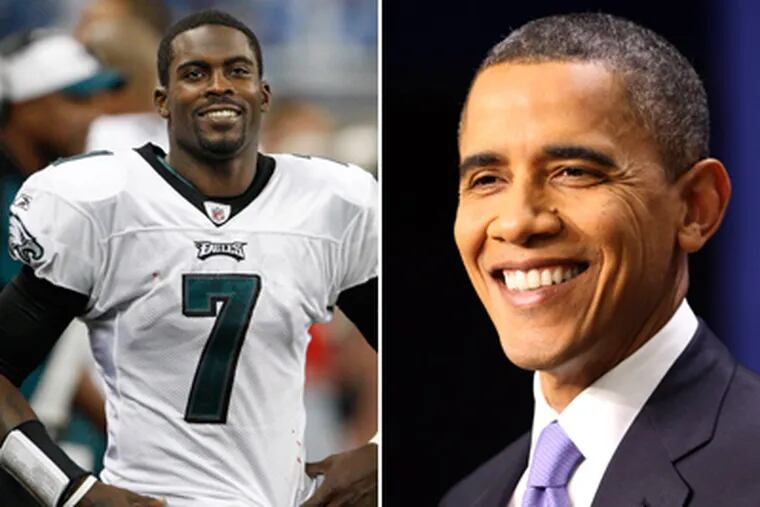 A Michael Vick item on Twitter morphed on TV and the Internet. President
Obama's support of Vick drew website criticism.
