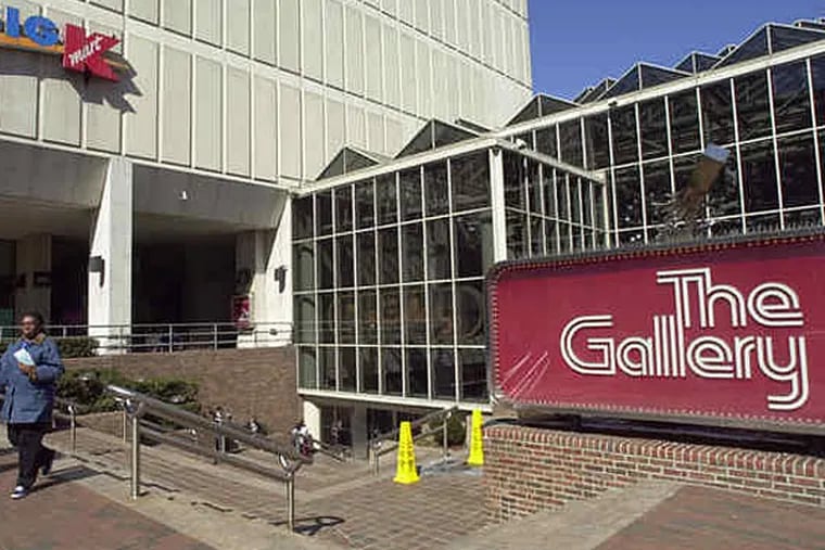 The Gallery in Center City is among the holdings of Pennsylvania Real Estate Investment Trust, whose profit fell sharply in the fourth quarter because of a large &quot;impairment charge&quot; against a new project in Chester County.