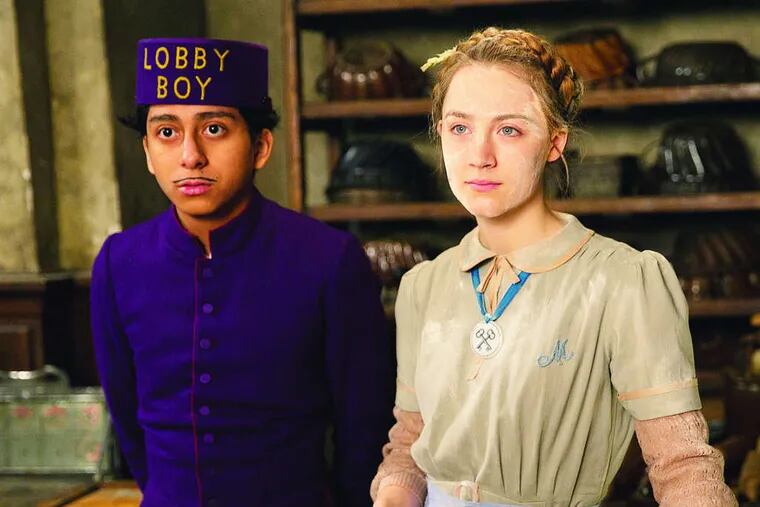 "The Grand Budapest Hotel" with Tony Revolori and Saoirse Ronan, directed by Wes Anderson: Screwball charm and melancholy.