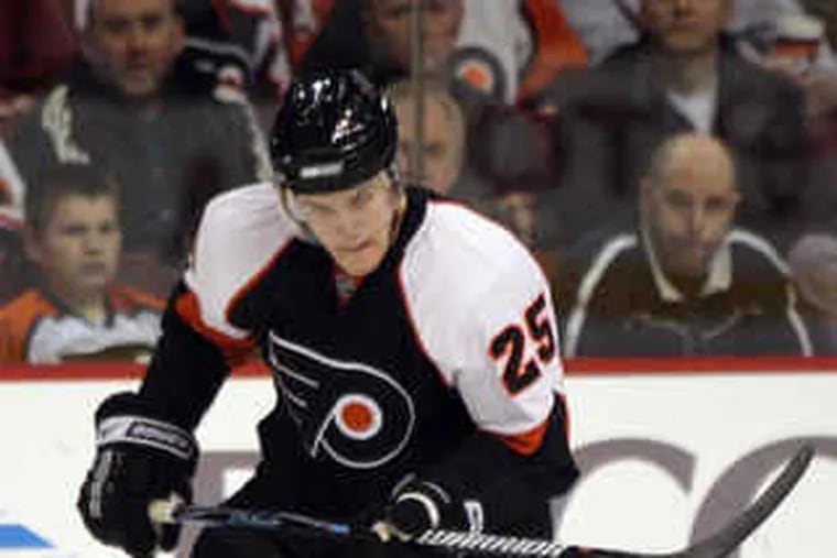 Matt Carle came to Flyers from Tampa Bay early in season.