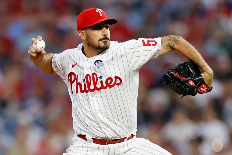 Phillies pitcher Zach Eflin was placed on the injured list June 28 (retroactive to June 26).
