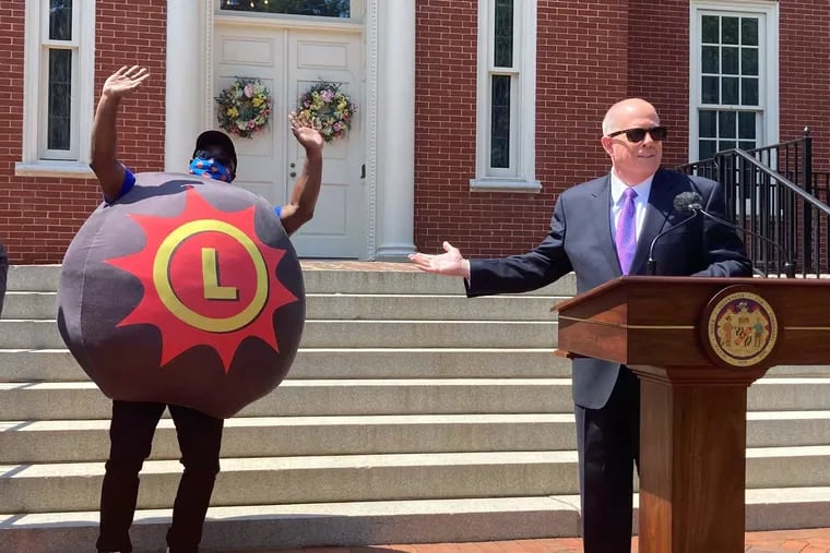 Gov. Larry Hogan announced that the Maryland Lottery will be awarding $2 million in prize money to Marylanders who have been vaccinated against COVID-19.