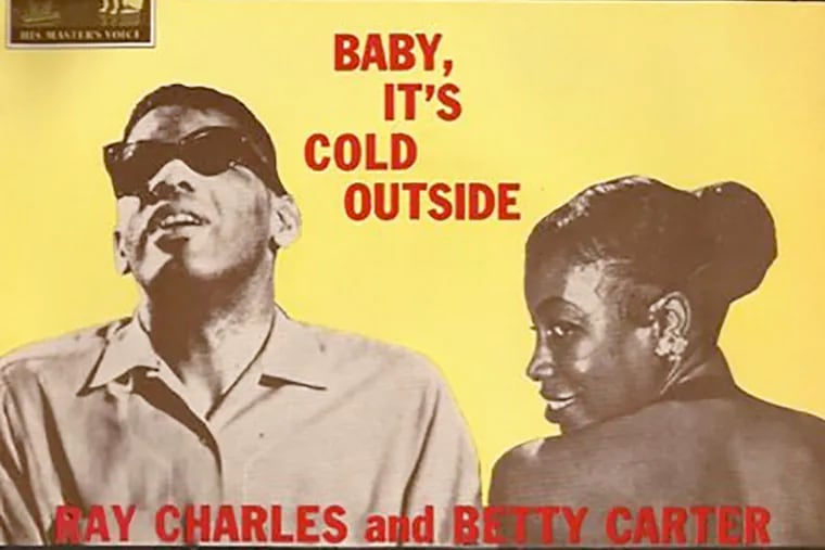 Cover of an album that contains a Ray Charles/Betty Carter duet of "Baby, It's Cold Outside"