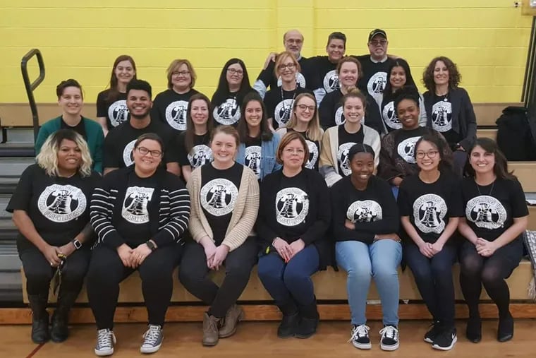 Teachers from Kensington Health Sciences Academy, a public high school, are participating in the National Black Lives Matter Week of Action.