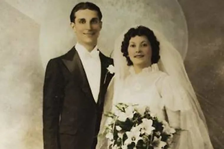 Giacomo "Jack" DiRienzo and Antonia "Donnie" Filliponi on their wedding day, June 12, 1938. Donnie is now 95, Jack 98. (Family photo)