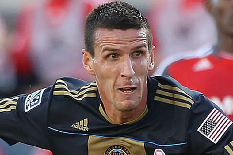 The Union reaquired forward Sebastien Le Toux on Thursday by sending allocation money and Costa Rican forward Josue Martinez to the New York Red Bulls. (Michael Bryant/Staff file photo)