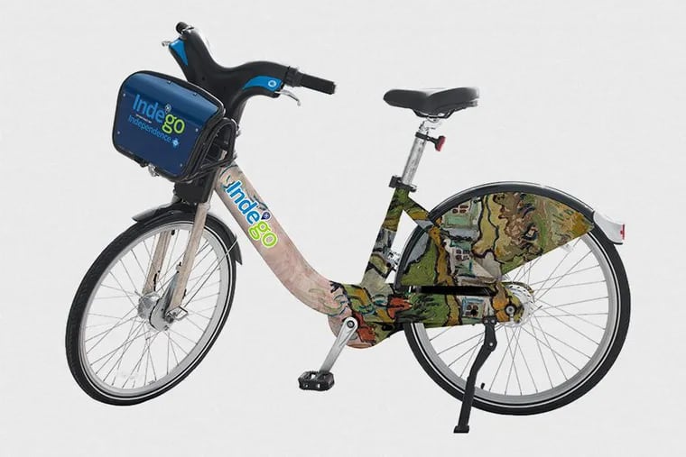 A fleet of 10 bikes wrapped in paintings from the Barnes collection is set to hit the streets Sept. 14 in a collaboration between the museum and Indego. Ten more will follow next spring.