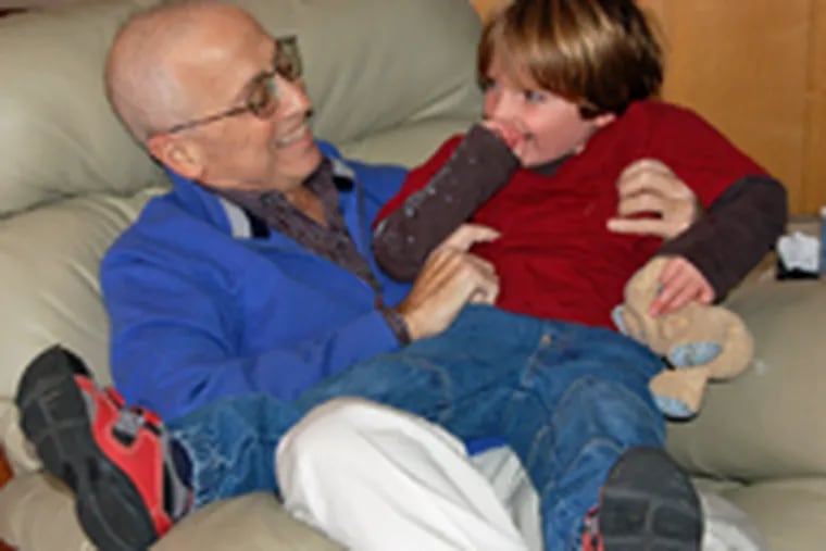 Vincent Cannuscio, with grandson Caleb Rader, died in 2008. His daughter says, “It is truly a balm” to know that “I didn’t let the rest of life interfere.”
