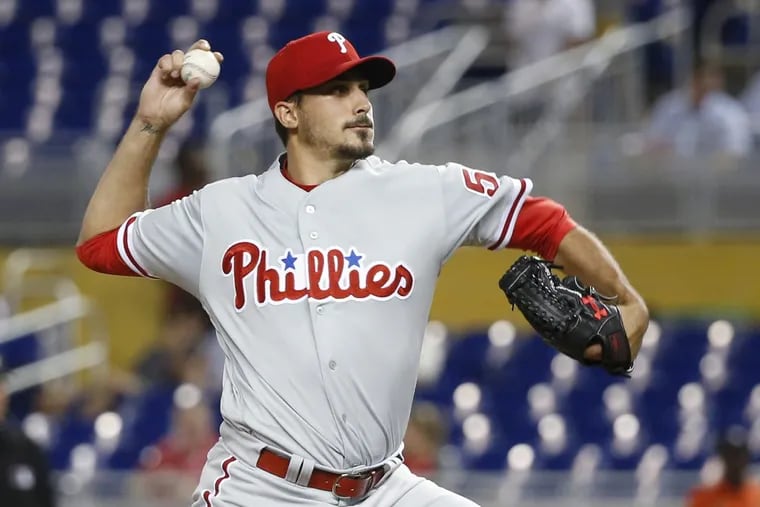 Phillies pitcher Zach Eflin turned in a solid start, including five perfect innings.